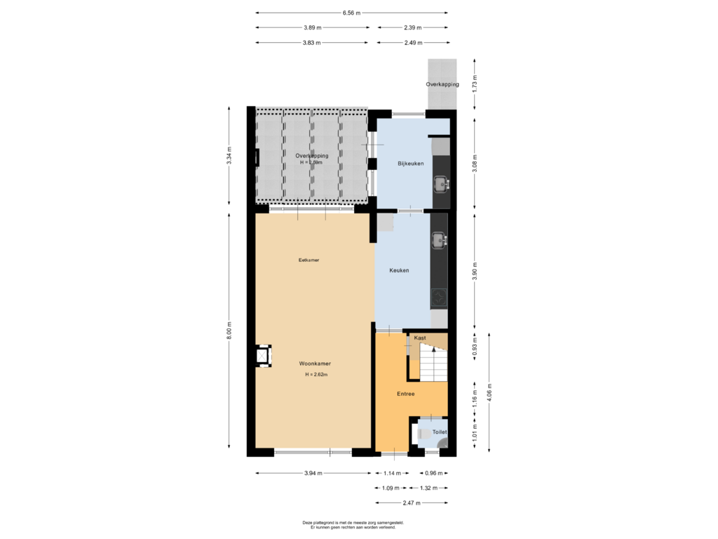 View floorplan of Begane grond of Dr. Schaepmanstraat 5