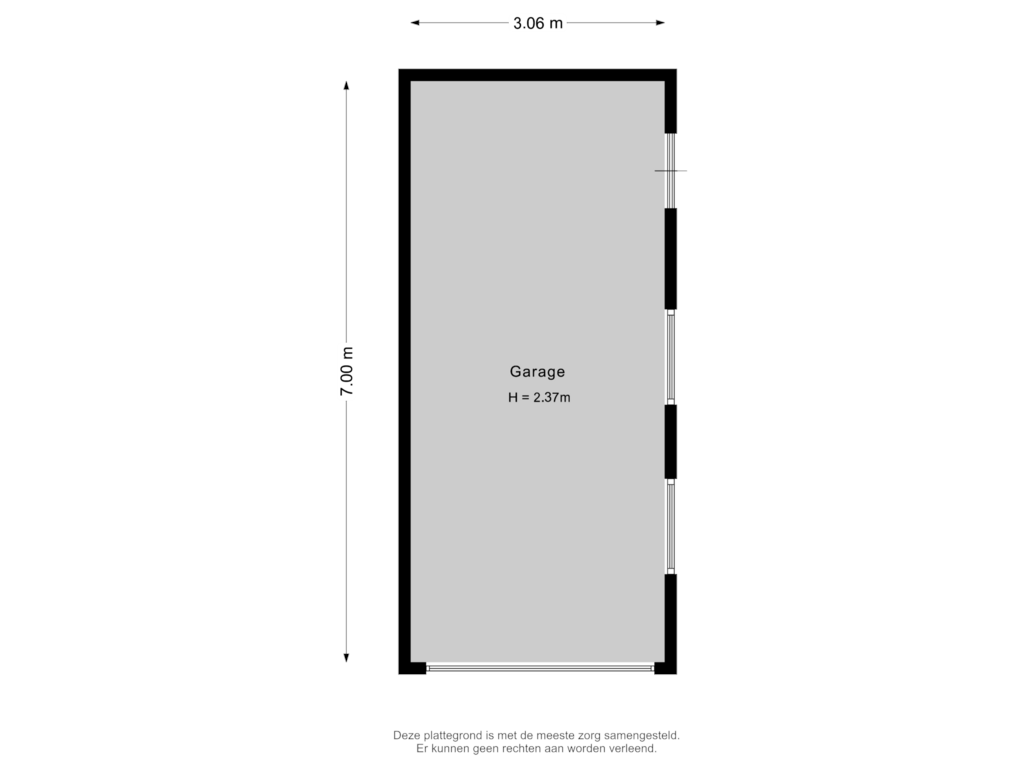 View floorplan of Garage of Dr. Schaepmanstraat 5