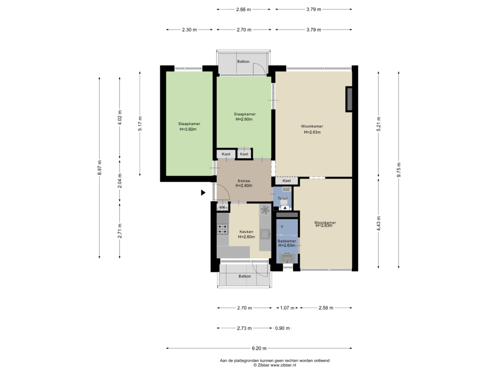 Bekijk plattegrond van Appartement van Jan van Zutphenstraat 25