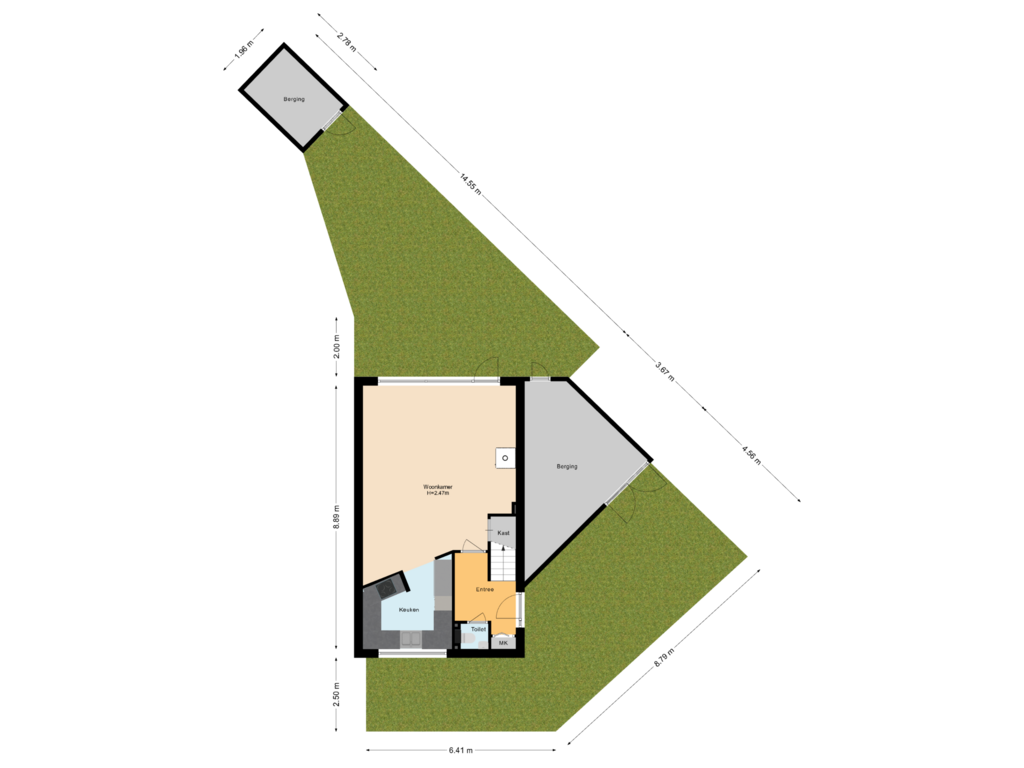 View floorplan of Begane Grond Met Tuin of Kastanjelaan 22