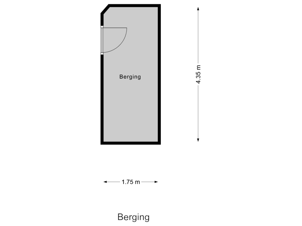 Bekijk plattegrond van Berging van Wouwerdries 72