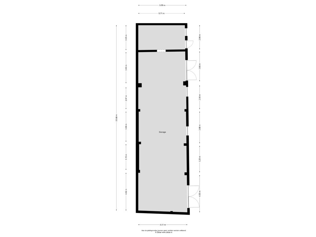 Bekijk plattegrond van Garage van Ruiterweg 2