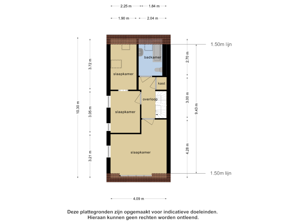 Bekijk plattegrond van 4_1e verdieping van Bermweg 25