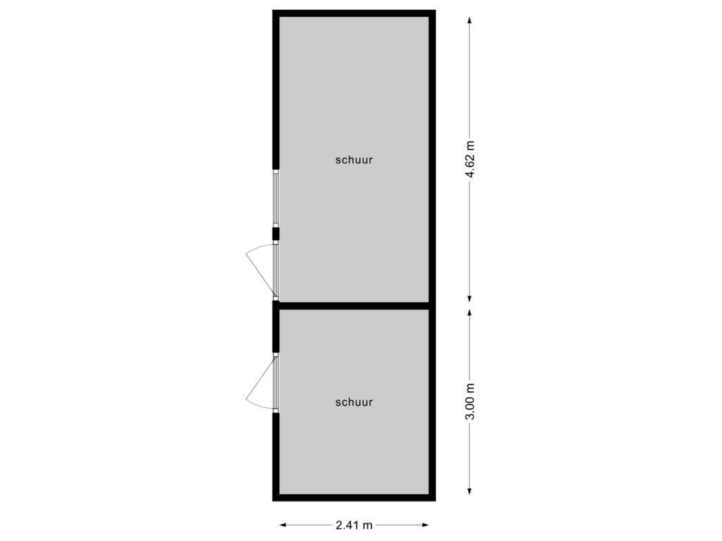 View floorplan of Schuur of Jonneveen 25