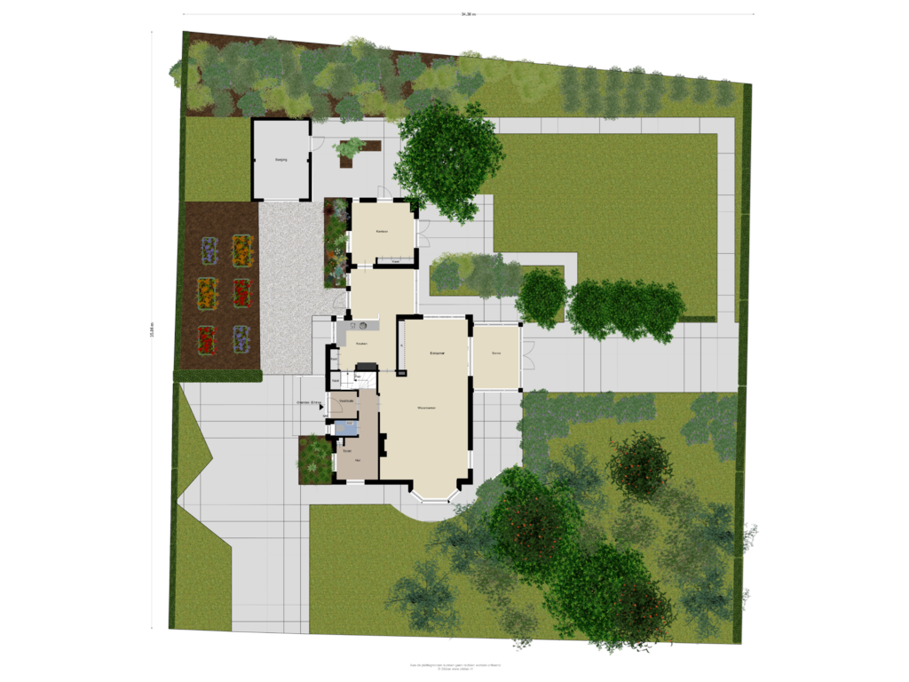 View floorplan of Begane Grond_Tuin of St. Machutusweg 2