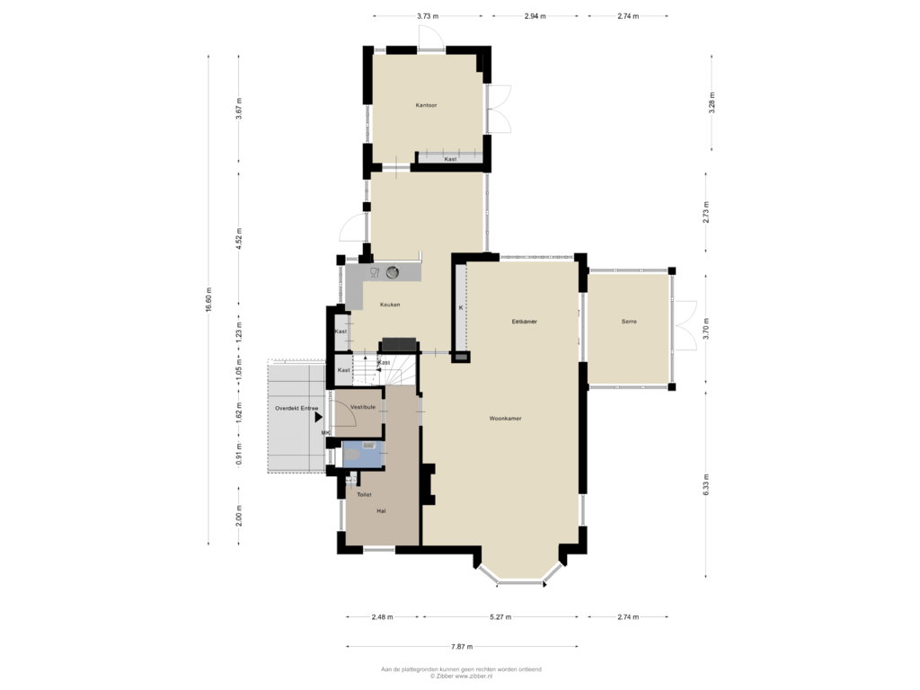 View floorplan of Begane Grond of St. Machutusweg 2