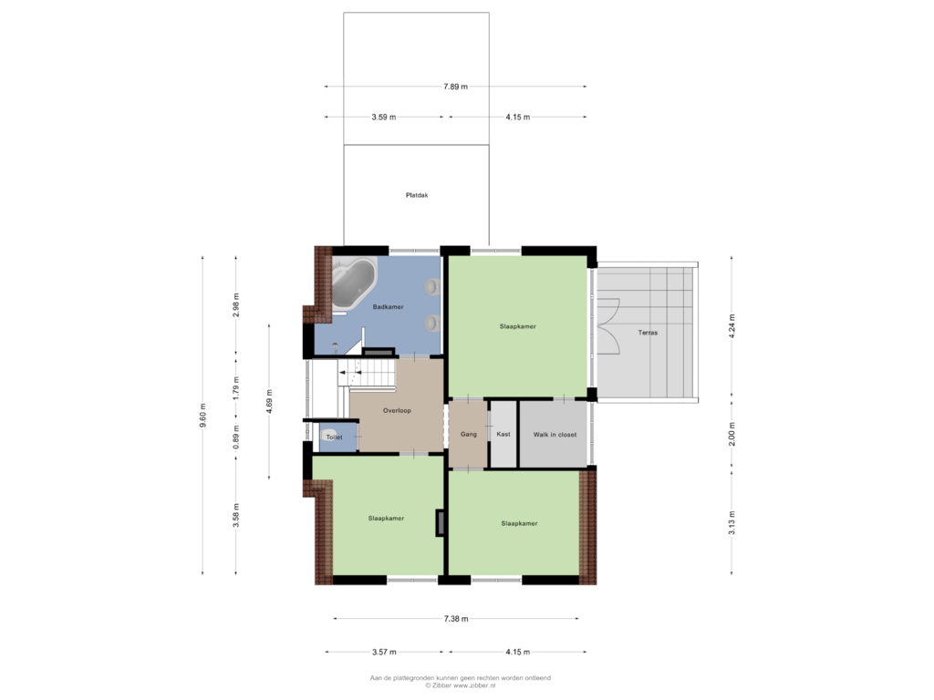 View floorplan of Eerste Verdieping of St. Machutusweg 2