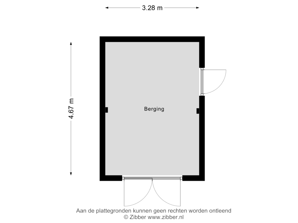 View floorplan of Berging of St. Machutusweg 2