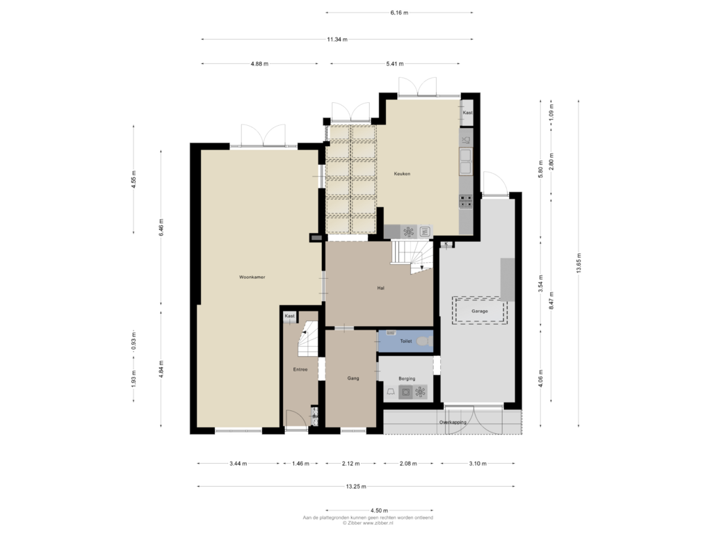 Bekijk plattegrond van Begane Grond van Heukelstraat 25