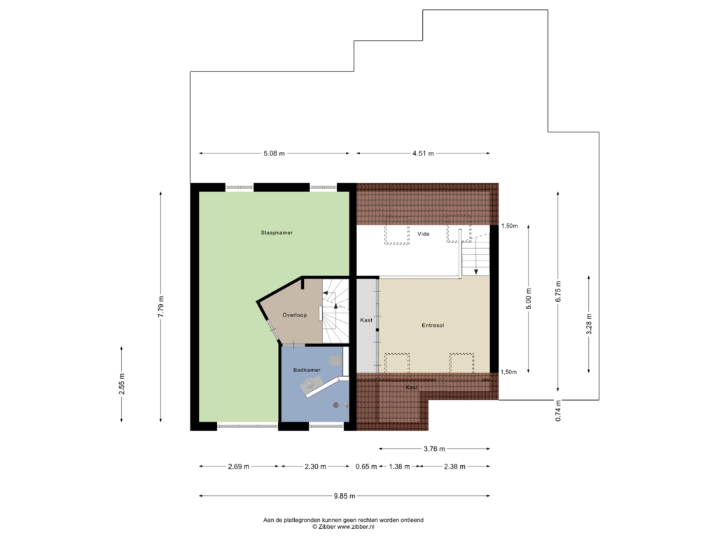 Bekijk plattegrond van Eerste Verdieping van Heukelstraat 25