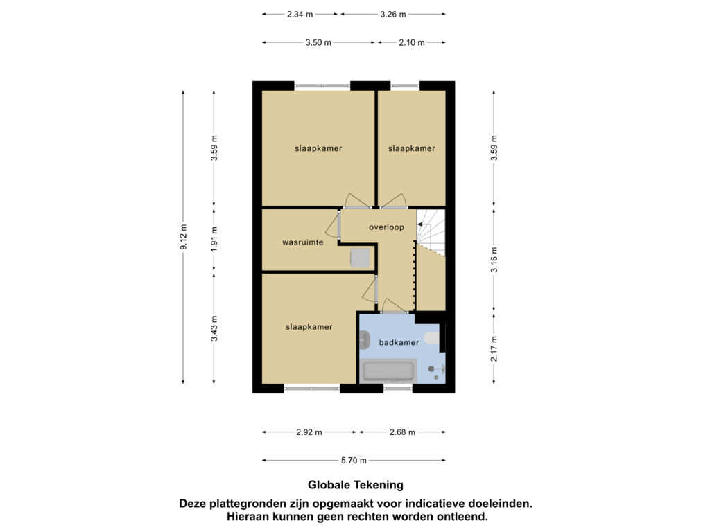 Bekijk plattegrond van 1e verdieping van Sonate 25