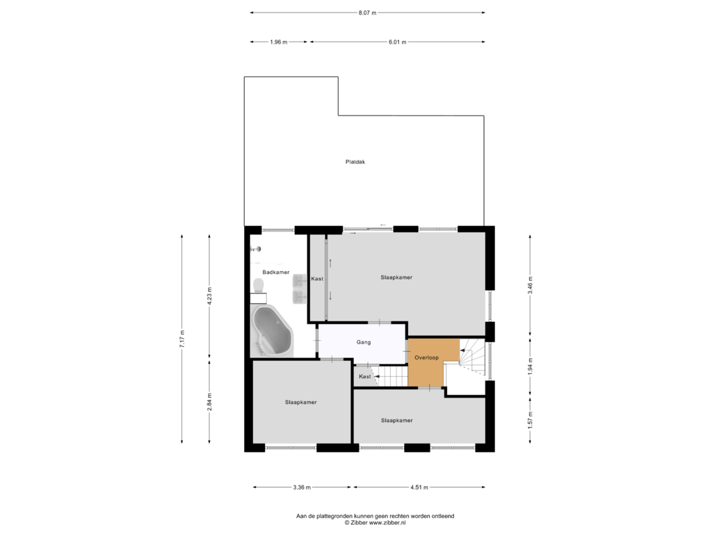 Bekijk plattegrond van Eerste Verdieping van Noordeinde 135