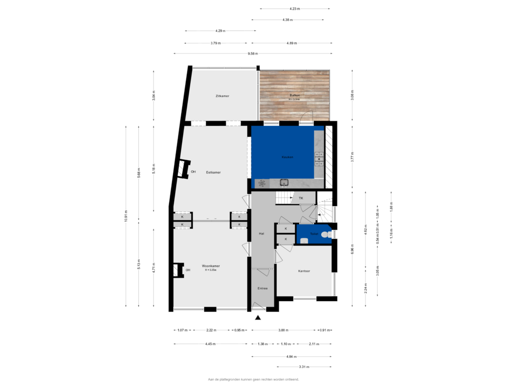 Bekijk plattegrond van Begane grond van Baanhoek 375