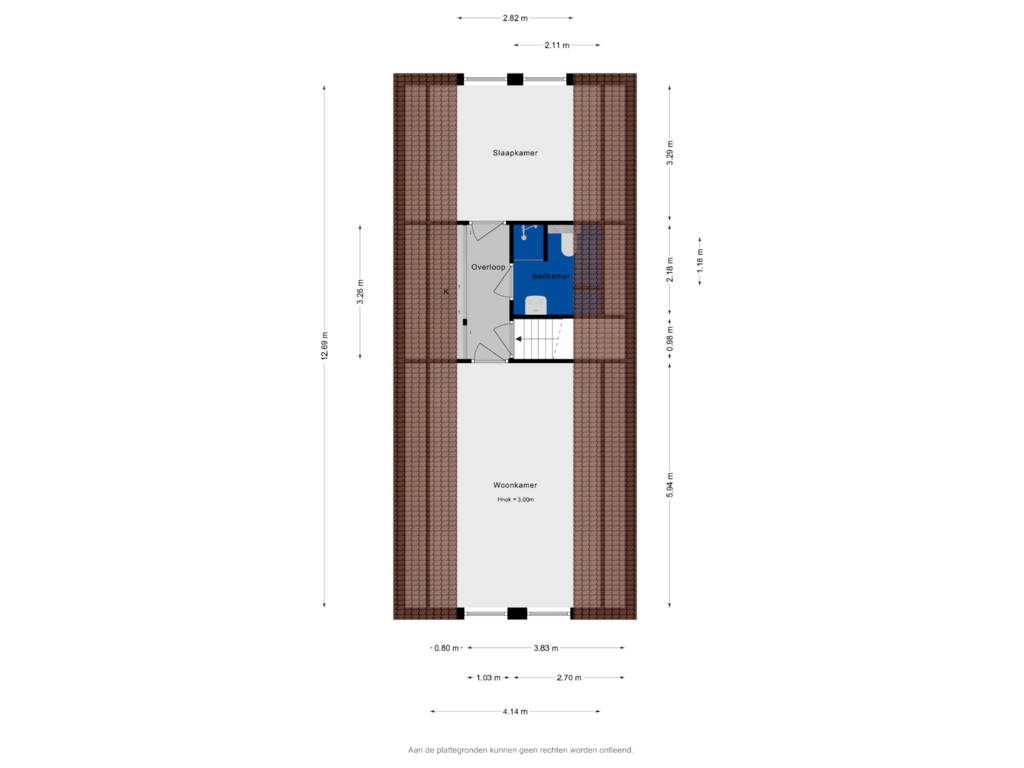 Bekijk plattegrond van Tuinhuis Vliering van Baanhoek 375