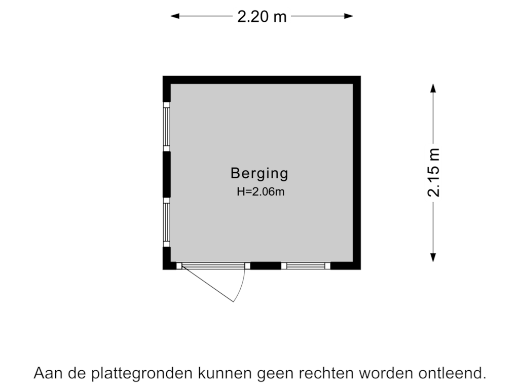 Bekijk plattegrond van Zwembad schuur van Baanhoek 375