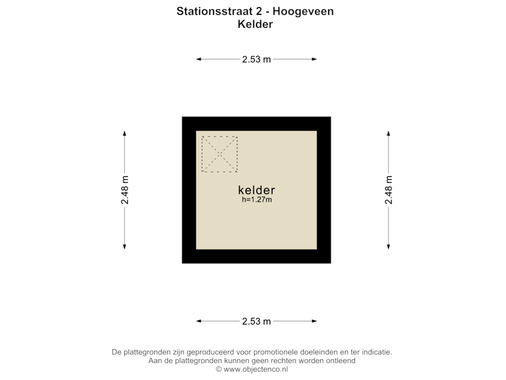 View floorplan of KELDER of Stationsstraat 2