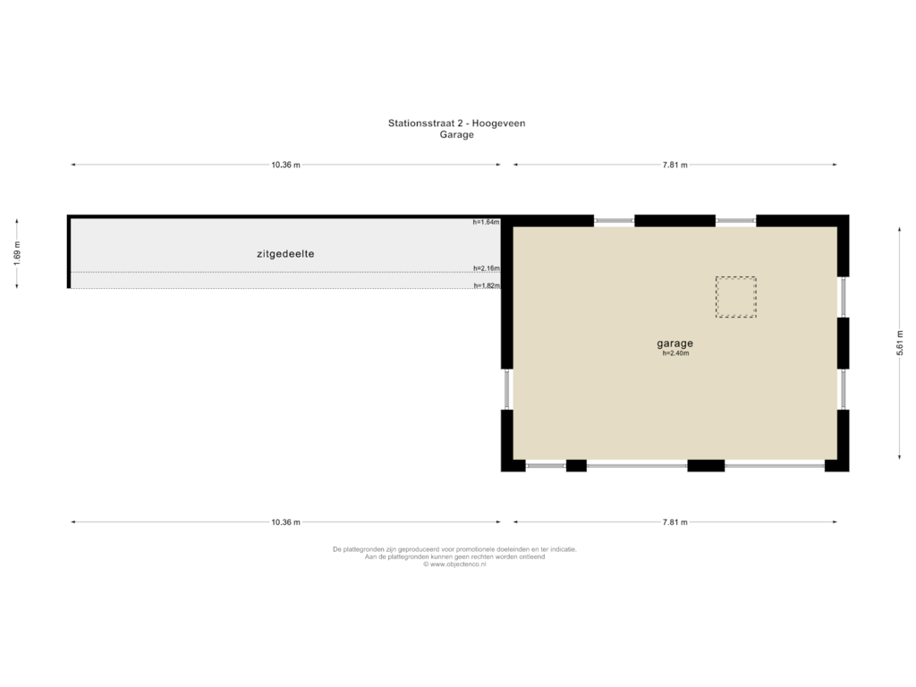 View floorplan of GARAGE of Stationsstraat 2