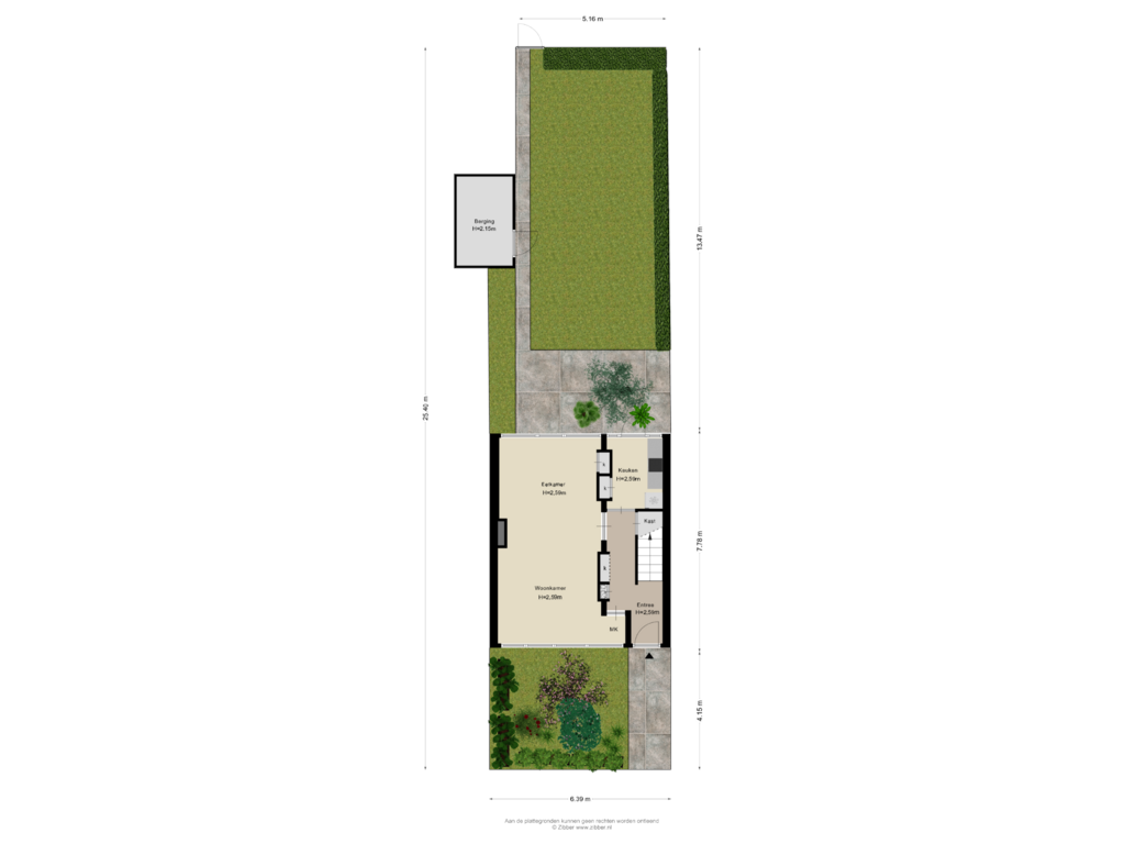 View floorplan of Begane grond_tuin of Frans Halsstraat 11