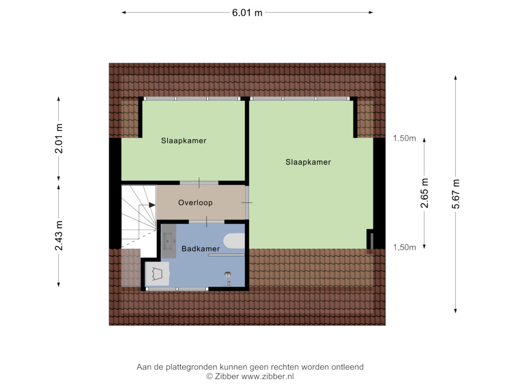 Bekijk plattegrond van Eerste Verdieping van Fröbelstraat 6