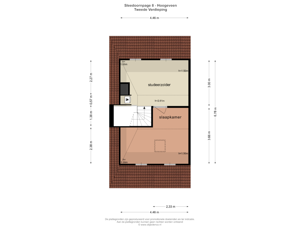 Bekijk plattegrond van TWEEDE VERDIEPING van Sleedoornpage 8