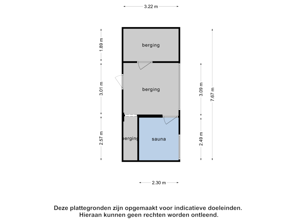 Bekijk plattegrond van Berging van Moerdijkse Postbaan 10