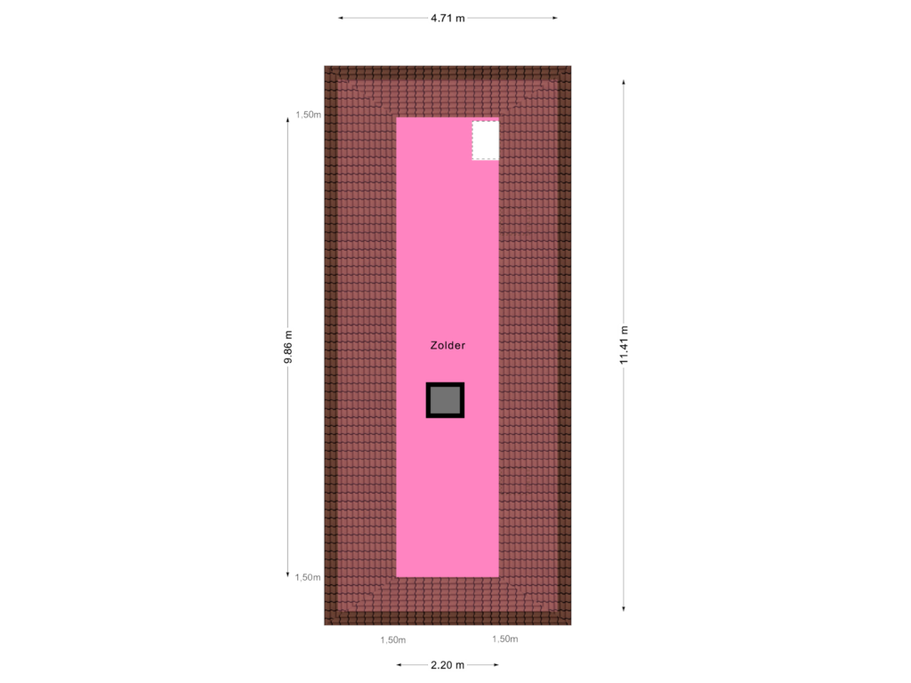 Bekijk plattegrond van Zolder van Hoofdstraat 12-A