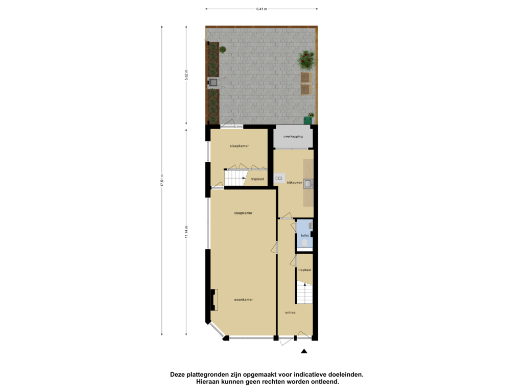 View floorplan of Begane Grond_Tuin of Sint Liduinastraat 40