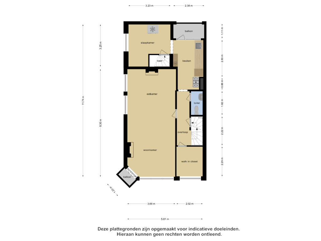 View floorplan of Eerste Verdieping of Sint Liduinastraat 40