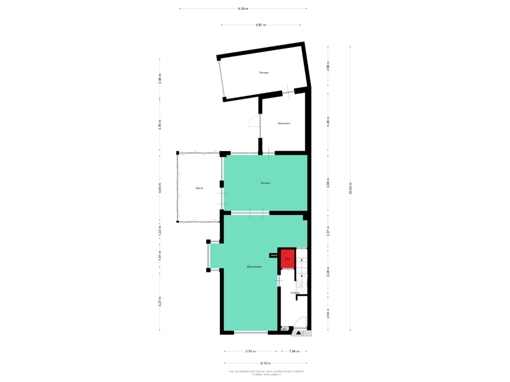 View floorplan of Begane Grond of Hertogin Johannasingel 8-A