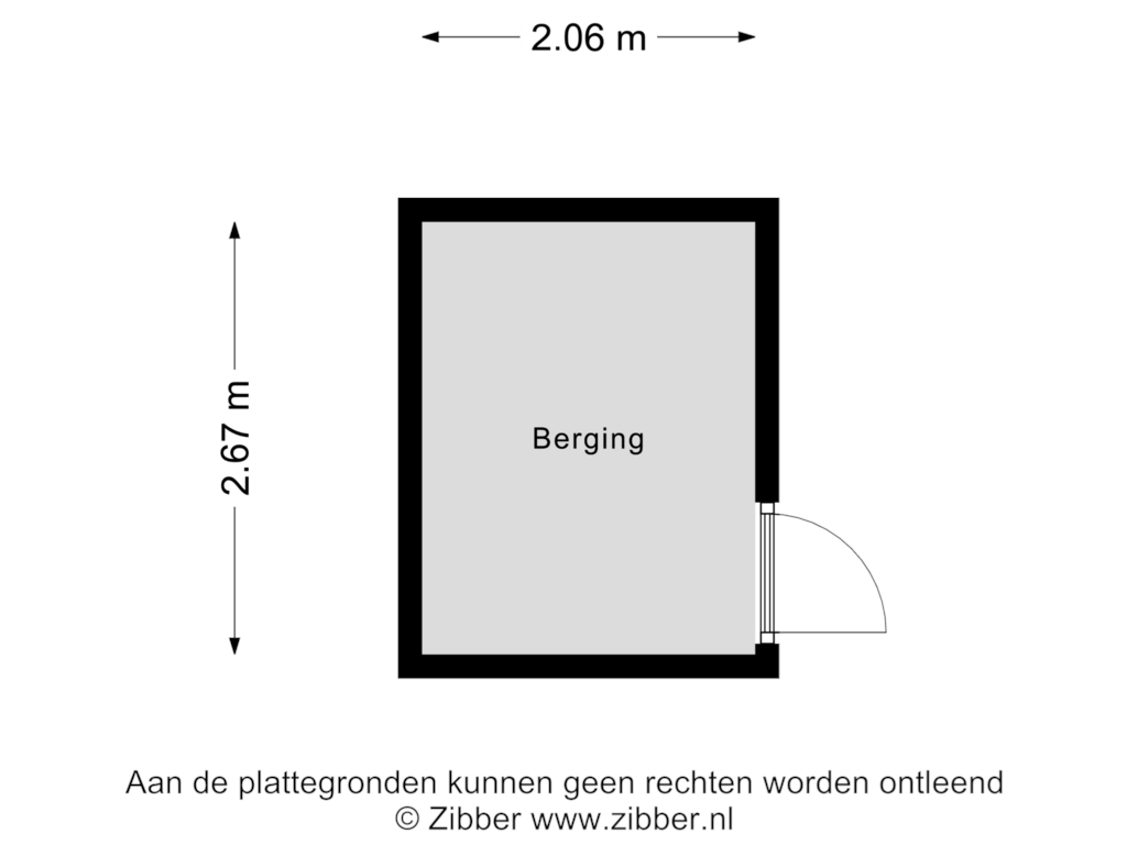 Bekijk plattegrond van Berging van Graaf Balthasarlaan 11