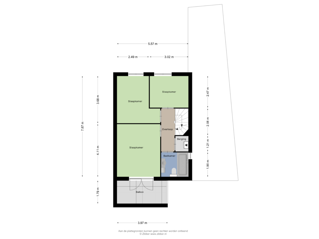 View floorplan of Eerste Verdieping of De Oever 5