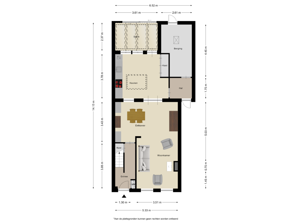 Bekijk plattegrond van Begane Grond van Noordweg 219