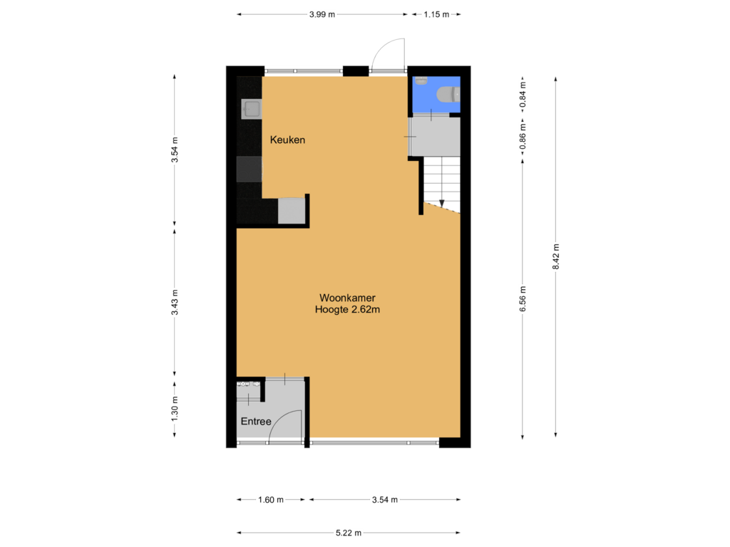 View floorplan of Begane grond of Patrijzenhof 220