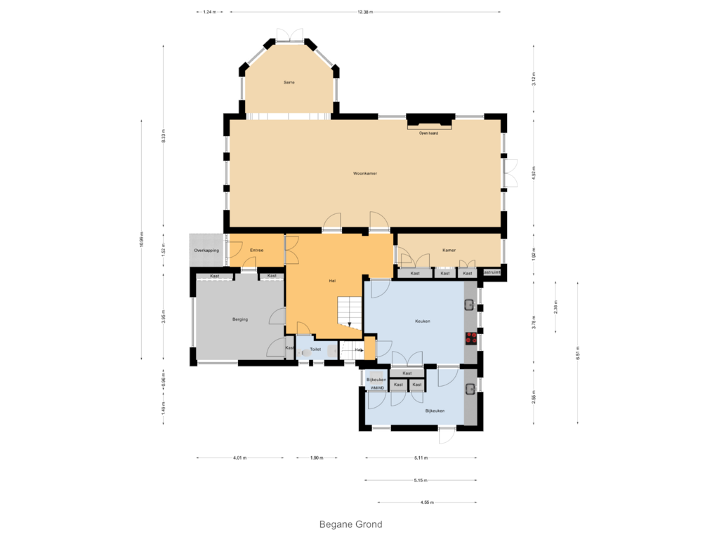 View floorplan of Begane Grond of Donkereweg 88