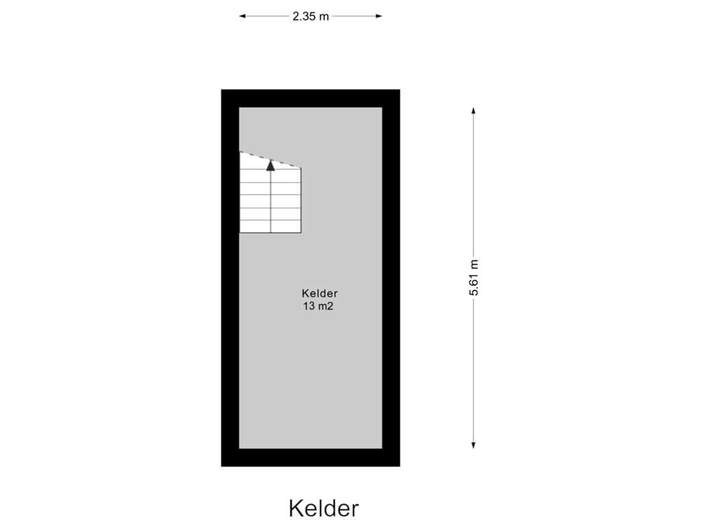 Bekijk plattegrond van Kelder van Zwanendreef 1