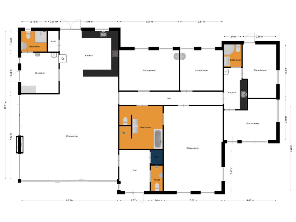 Bekijk plattegrond van Begane grond van Leeuweriklaan 8