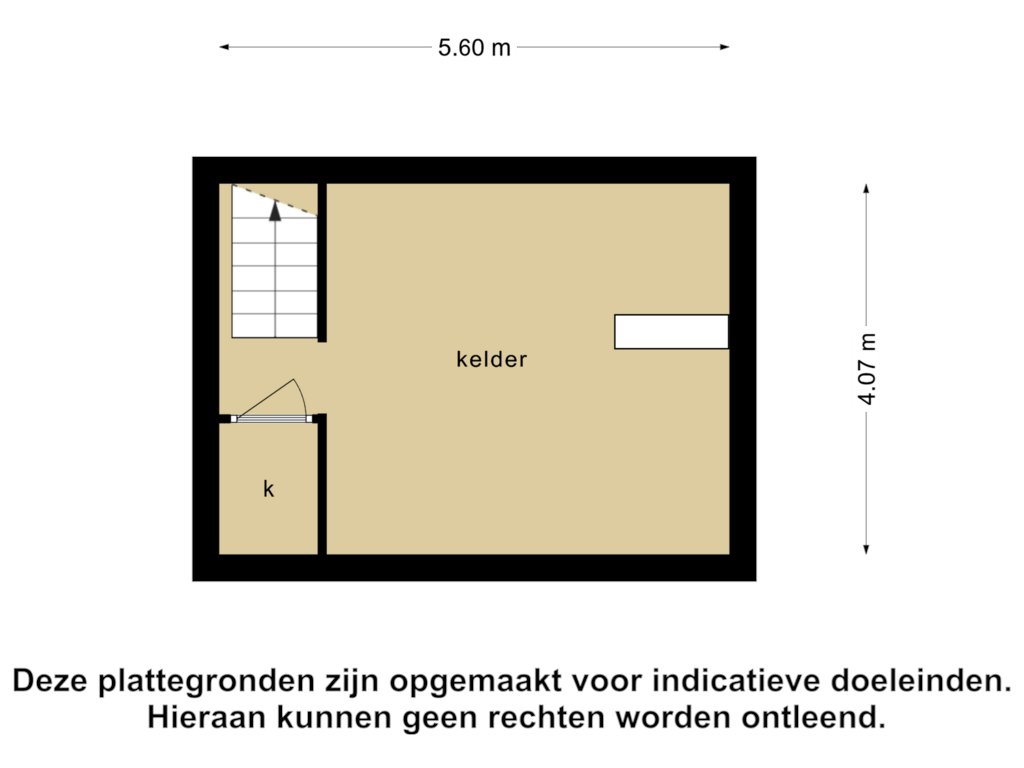 Bekijk plattegrond van Kelder van Spoorwegstraat 51