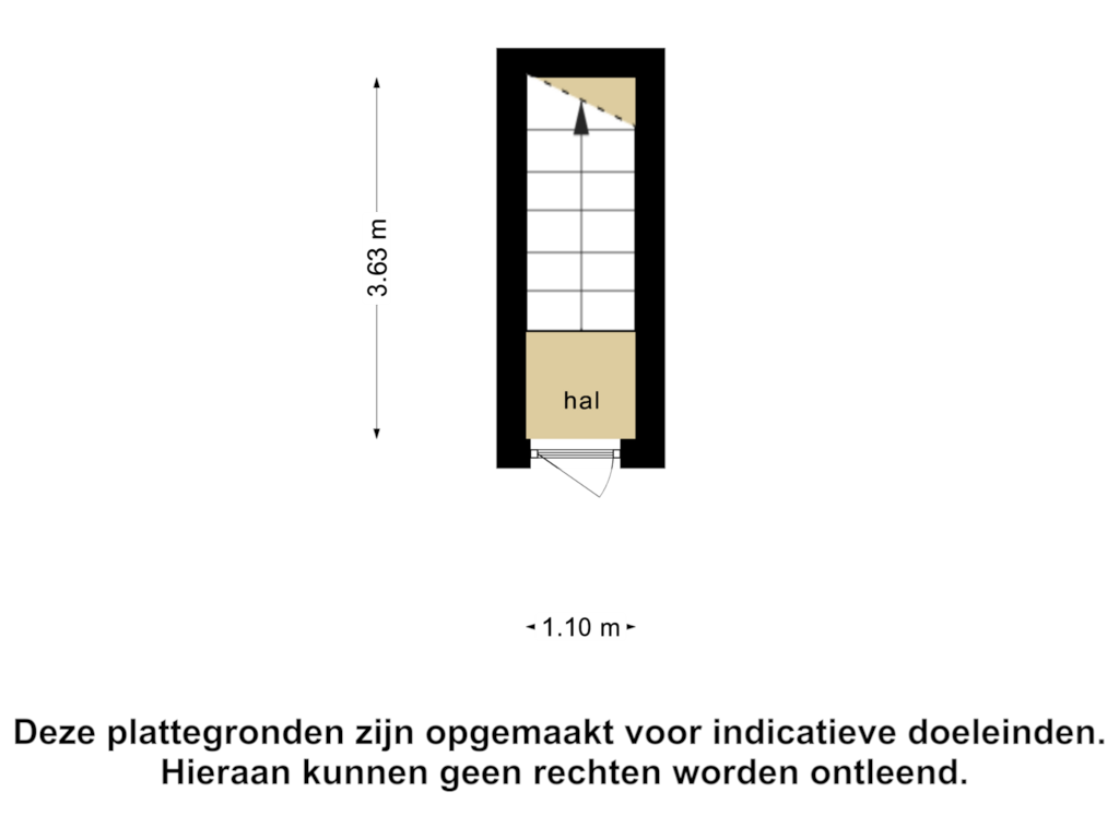 Bekijk plattegrond van Begane grond van Spoorwegstraat 49