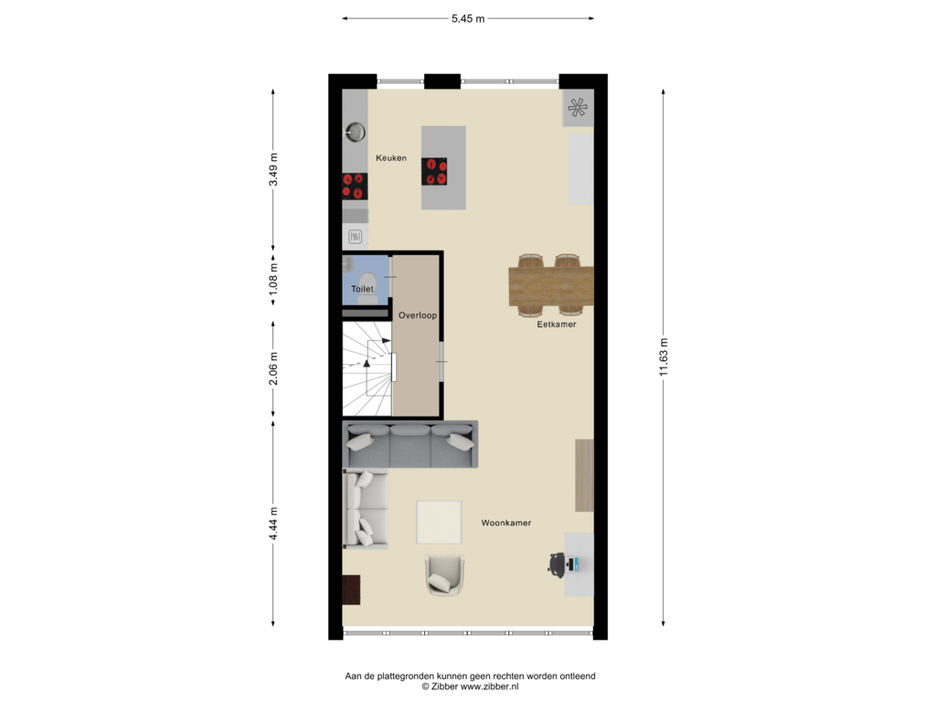 View floorplan of Eerste Verdieping of Waterviolier 196