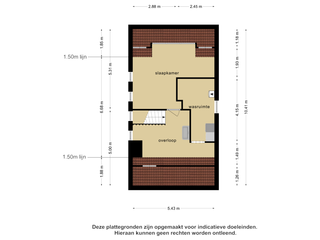 Bekijk plattegrond van 2e verdieping van Alida Buitendijk erf 19