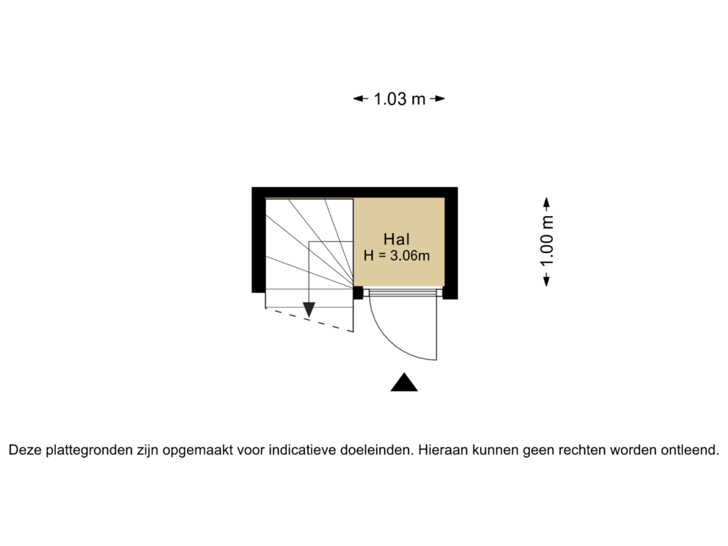 View floorplan of Begane grond of Weteringkade 86-A