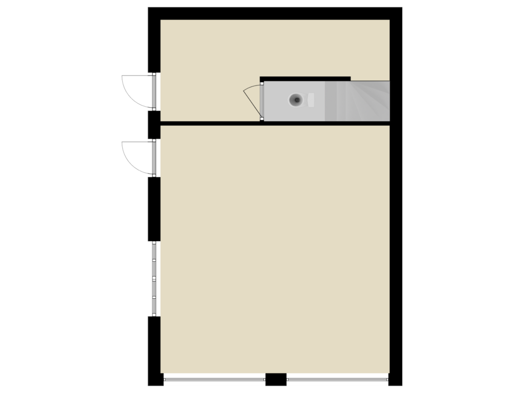 Bekijk plattegrond van GARAGE BEGANE GROND van Beekhoven 6