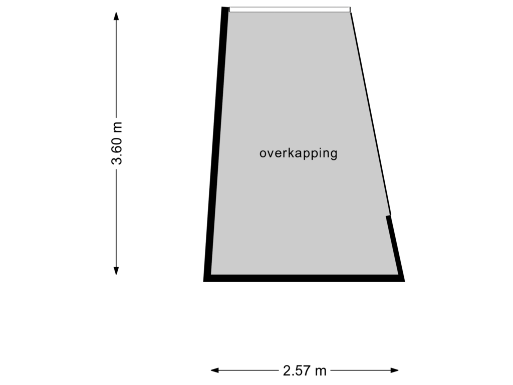 View floorplan of Overkapping of Burgemeester Eijckelhofstraat 19