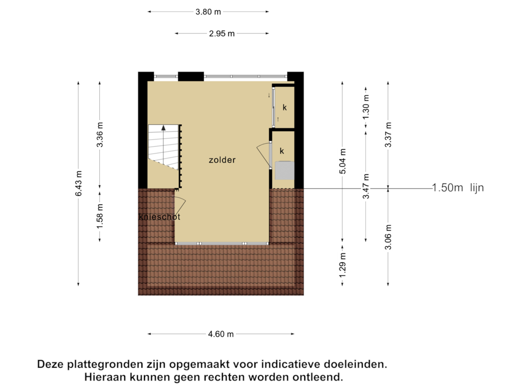 View floorplan of 2e verdieping of Gerda Brautigamstraat 41