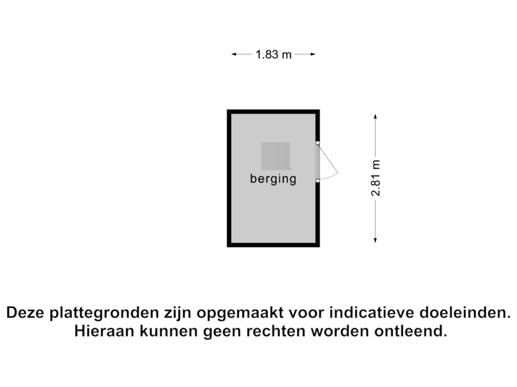 View floorplan of Berging of Gerda Brautigamstraat 41