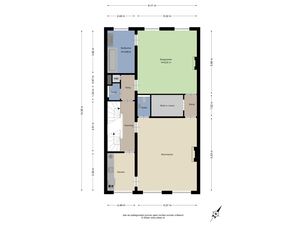 View floorplan of Tweede Verdieping of Javastraat 138