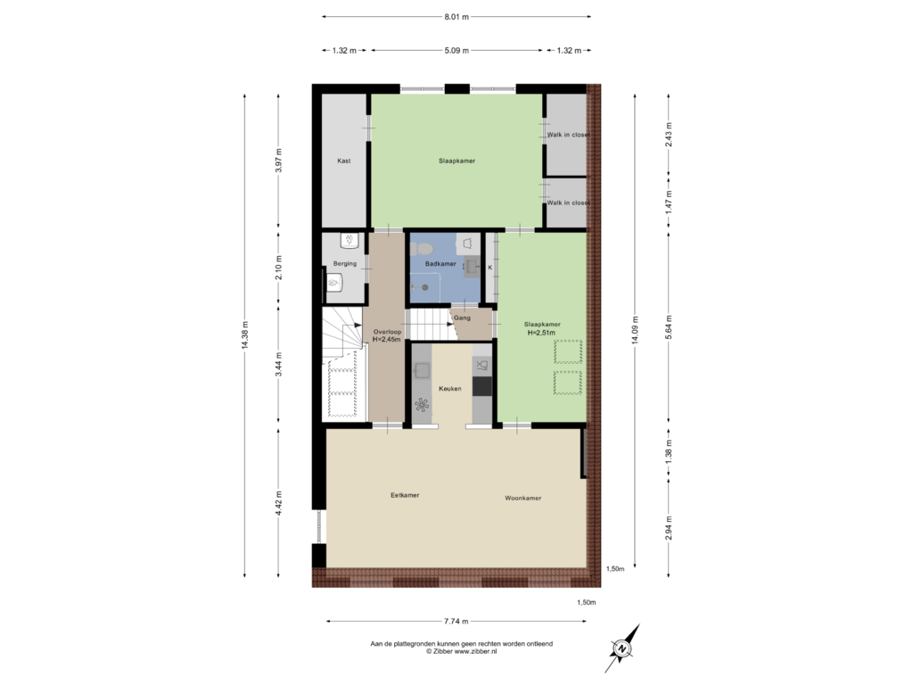 View floorplan of Darde Verdiping of Javastraat 138