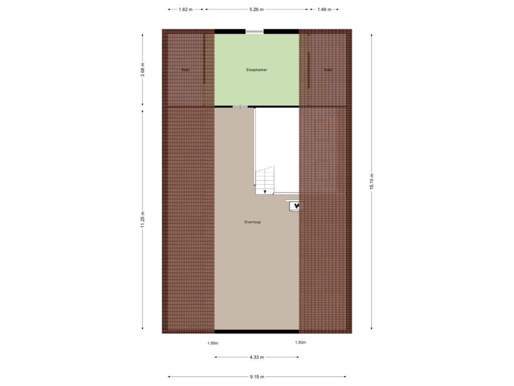 Bekijk plattegrond van Eerste Verdieping van Lageweg 1-A1