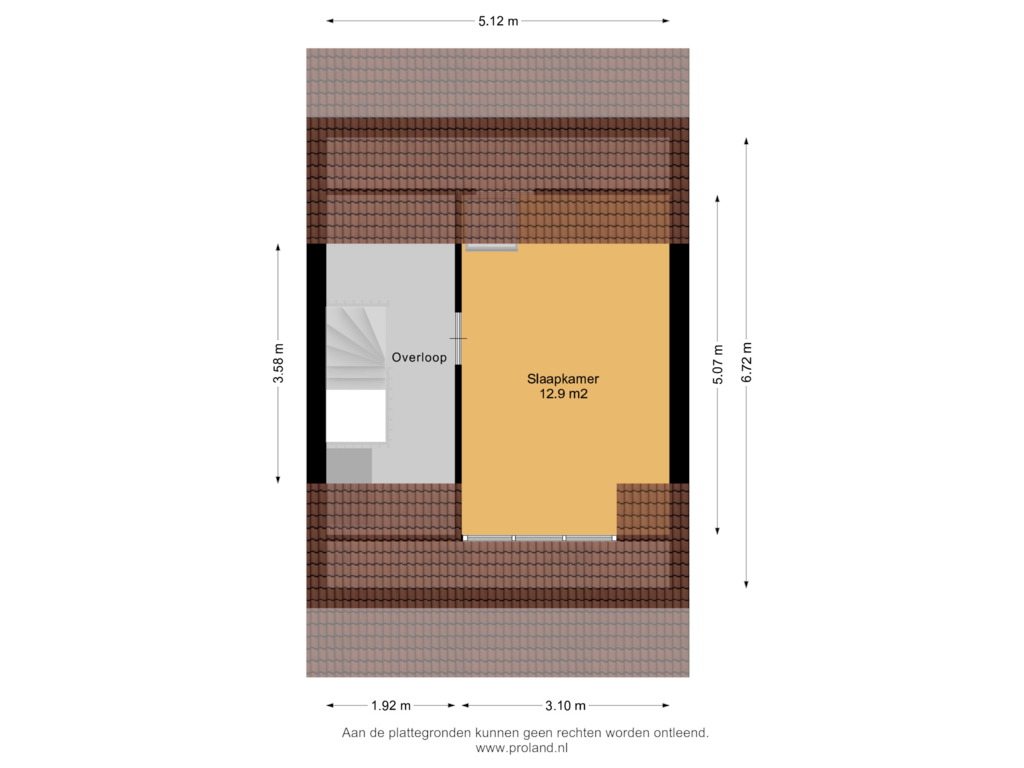 Bekijk plattegrond van 2e Verdieping van Brandijzerhoek 13