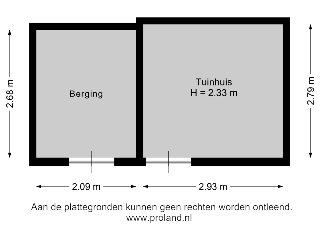 Bekijk plattegrond van Berging van Brandijzerhoek 13